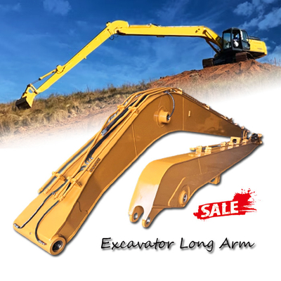 Żółto pomalowany Q355B Excavator Boom Arm 20mm Steel Construction Nowy z inspekcją wideo