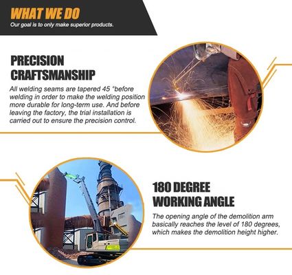 Q355B Q690D Koparka wyburzeniowa Wysięgnik o dużym zasięgu dla