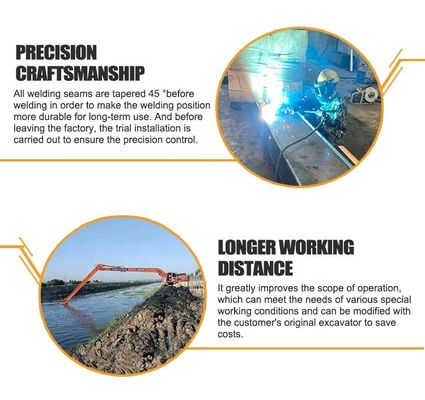 22m odporny na rdzew długi mini grabarz długi ramię dla Komatsu Hitachi  itd