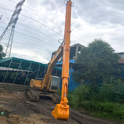 Teleskopowe ramię koparki CAT o dużej wytrzymałości, długi zasięg 14 m z łyżką i cylindrem łyżki