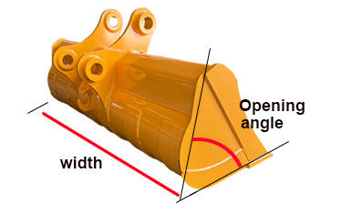 Hydrauliczna łyżka przechylana do minikoparki Pojedynczy cylinder XE753 PC58 307