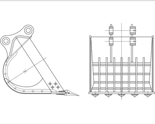 Łyżka do koparki 312 PC130, trwałe 12 20-tonowych akcesoriów do koparko-ładowarki