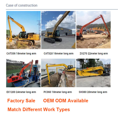 20 Ton Excavator Q355B Long Arm Q690D Excavator Long Boom z ramieniem i cylindrem