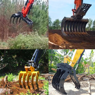 Trwałe grabie leśne do koparki, łyżka do koparki Q355B do Hitachi Zx200 Zx300