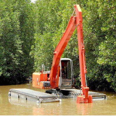 Wysięgnik o długości 14 m do koparki CAT CAT320 do pogłębiania rzek