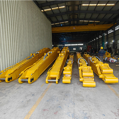 Niestandardowy długi zasięg koparki, OEM ODM 8-30 metrów przedłużony ramię wyciągu dla CAT Hitachi 6-120 ton koparki długi ramię