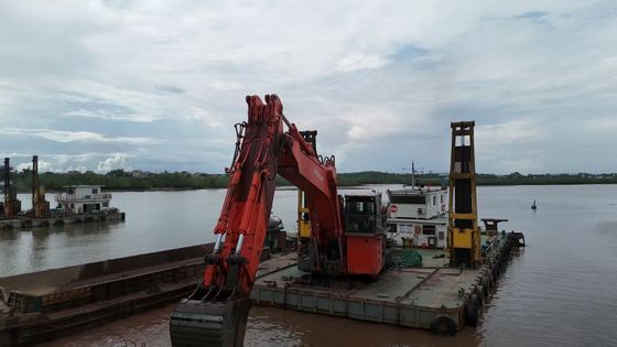 Długa ręka grabiarka ramię z wiadro i cylinder dla  KOBELCO Hitachi