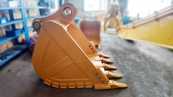 Heavy Duty Q355B NM400 Reinforced Excavator Rock Bucket with Tiger Teeth for Mining