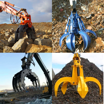 OEM ODM Orange Peel Obrotowy chwytak do koparki 20-50 ton
